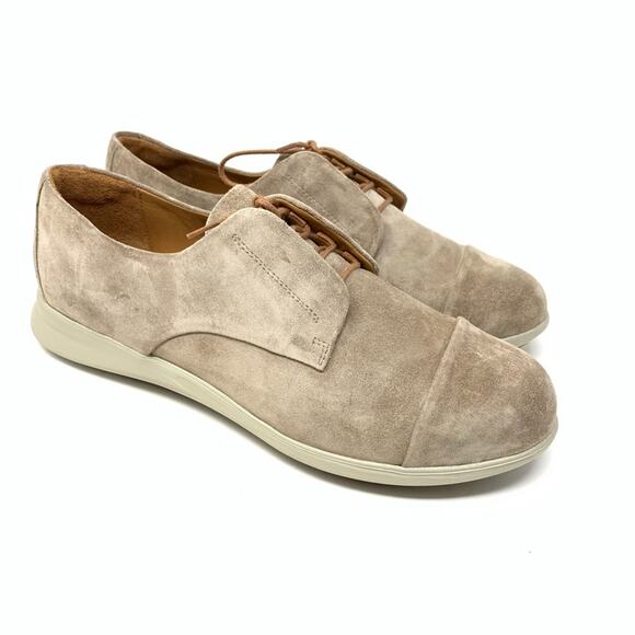 Samuel Hubbard Freedom Now Taupe Suede Oxford Women Size 8.5M - Picture 1 of 7